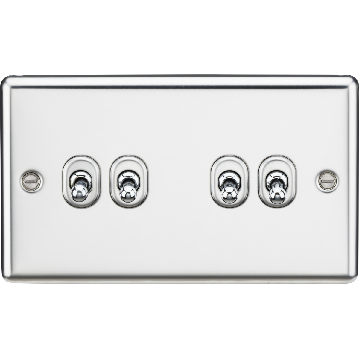 Knightsbridge CLTOG4PC 10AX 4G 2-way Toggle Switch Polished Chrome