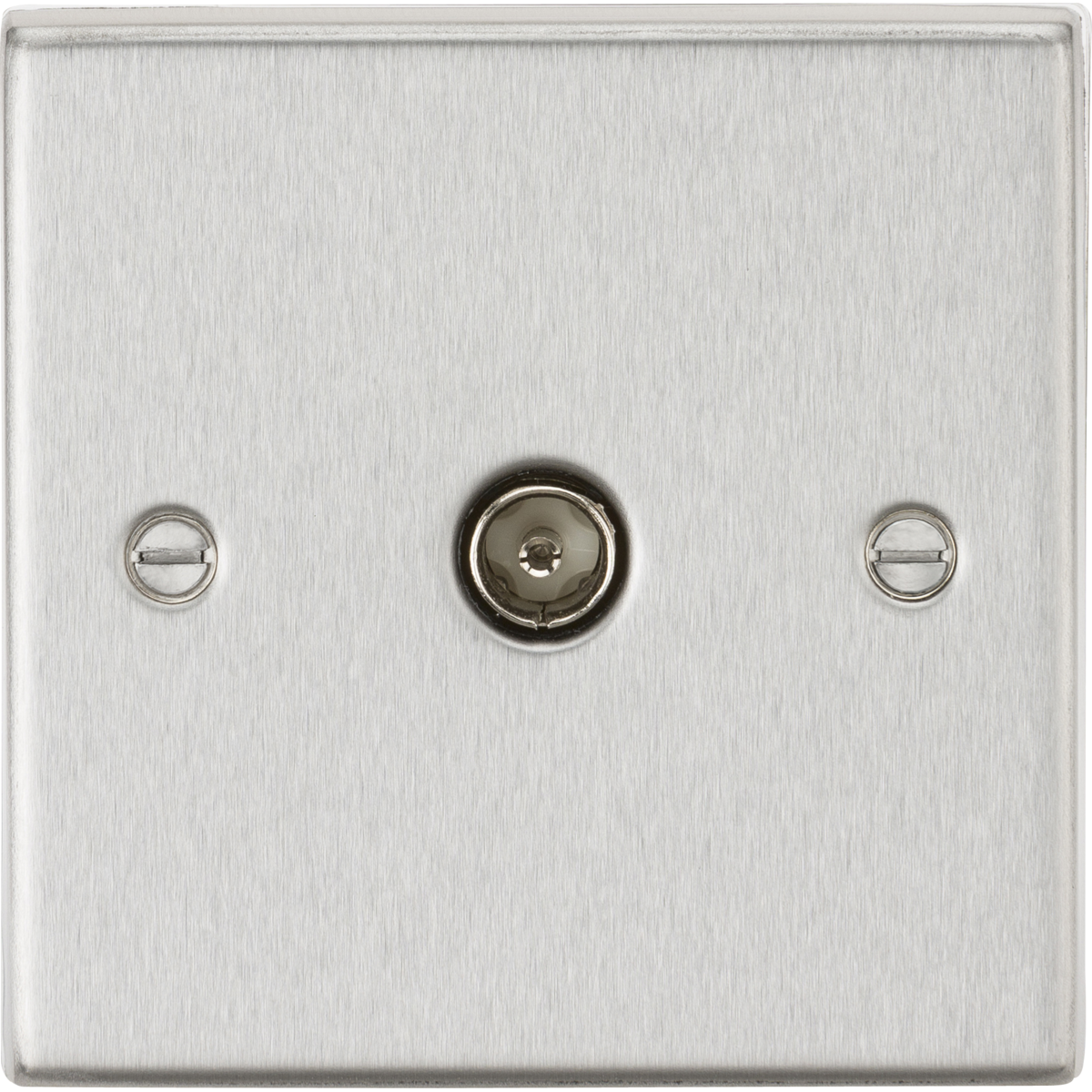 Knightsbridge CS010BC TV Outlet (non-isolated) Brushed Chrome