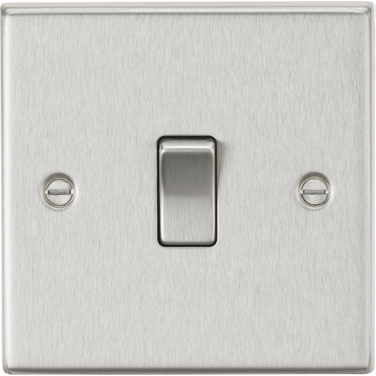 Knightsbridge CS12BC 10AX 1G Intermediate Switch Brushed Chrome