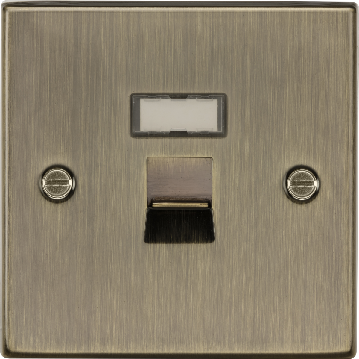 Knightsbridge CS45AB RJ45 Network Outlet Antique Brass