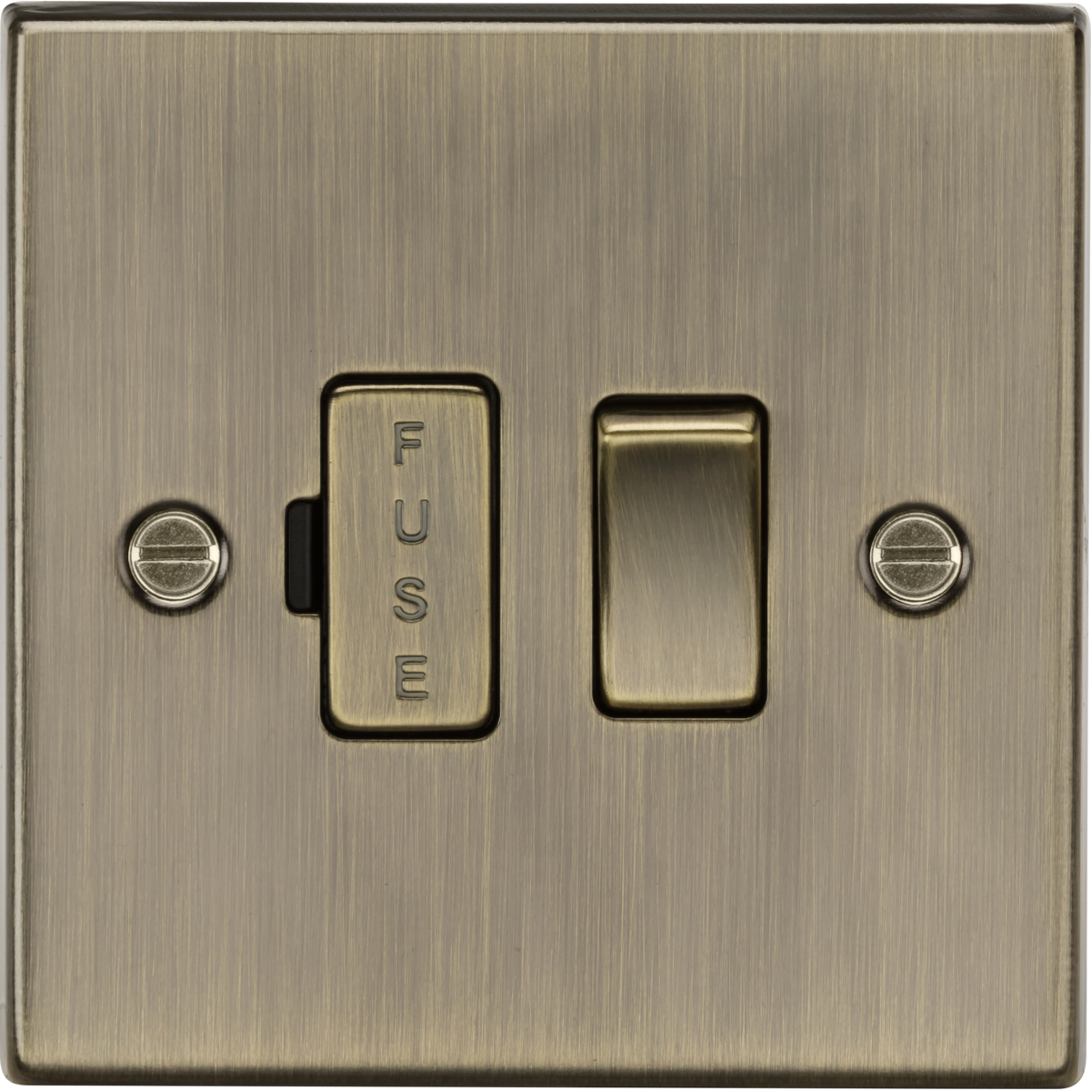 Knightsbridge CS63AB 13A Switched Fused Spur Unit Antique Brass