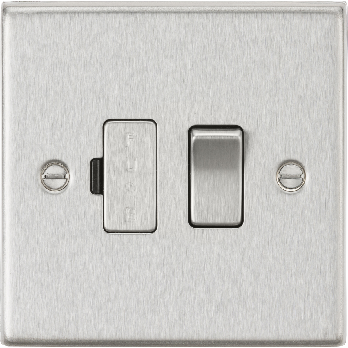 Knightsbridge CS63BC 13A Switched Fused Spur Unit Brushed Chrome
