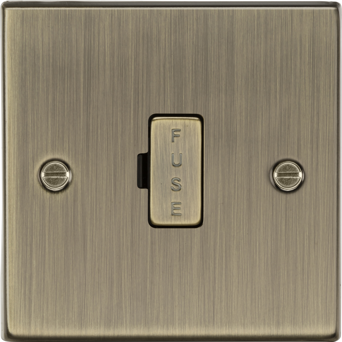 Knightsbridge CS6AB 13A Fused Spur Unit Antique Brass