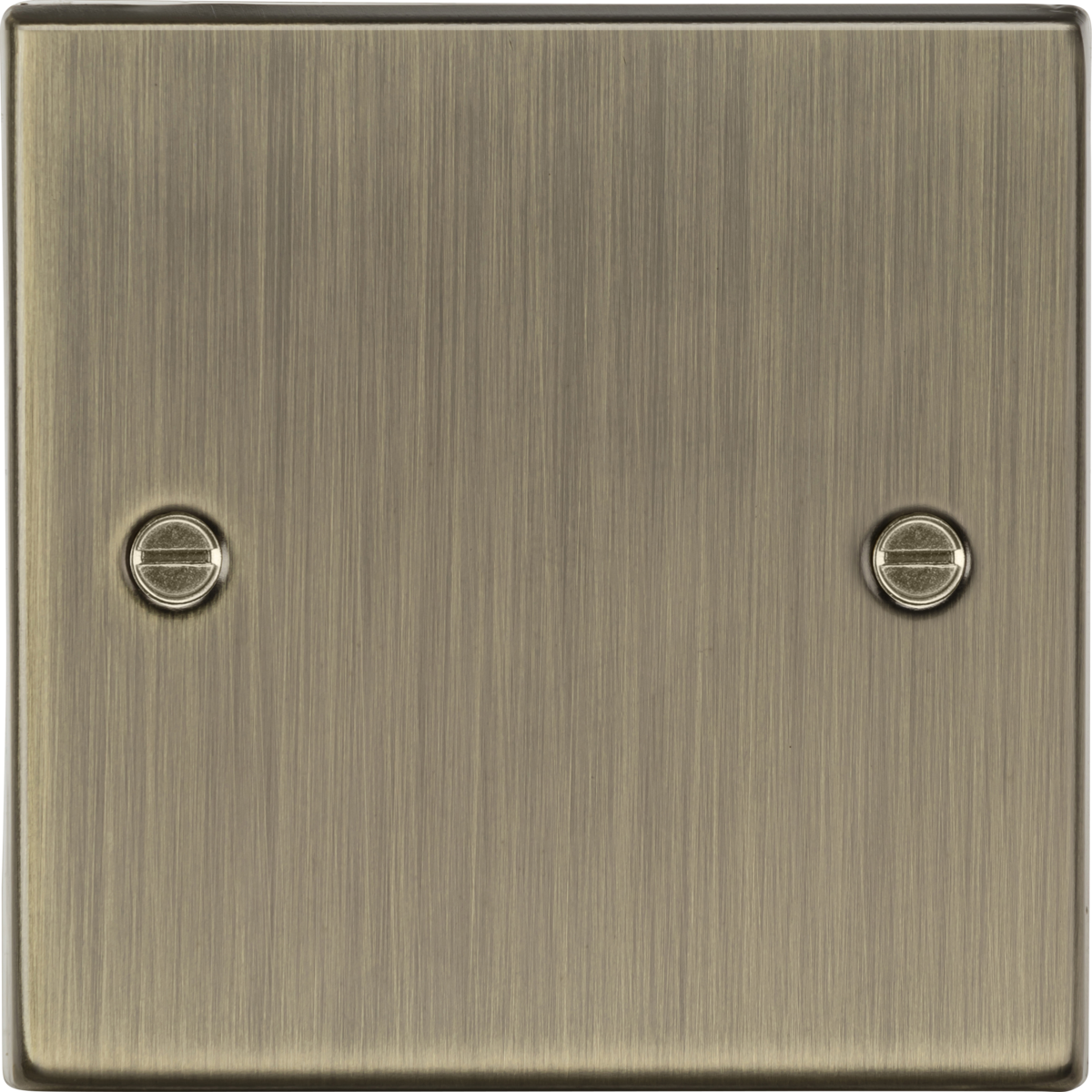 Knightsbridge CS85AB 1G Blanking Plate Antique Brass