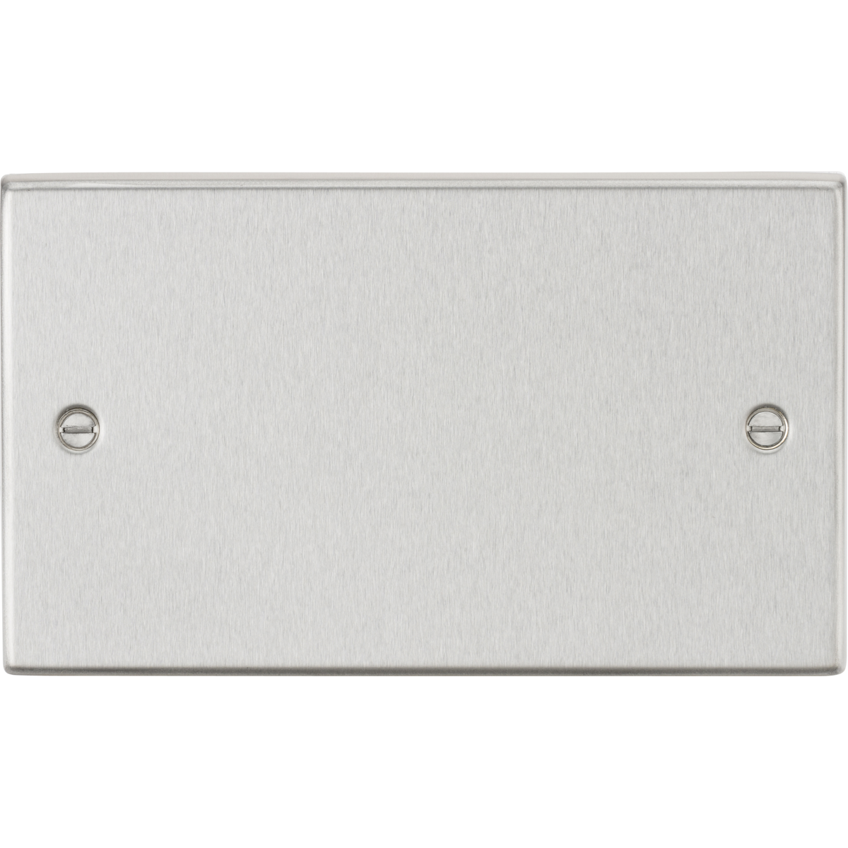 Knightsbridge CS86BC 2G Blanking Plate Brushed Chrome