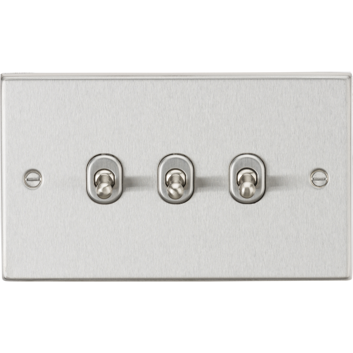 Knightsbridge CSTOG3BC 10AX 3G 2-way Toggle Switch Brushed Chrome