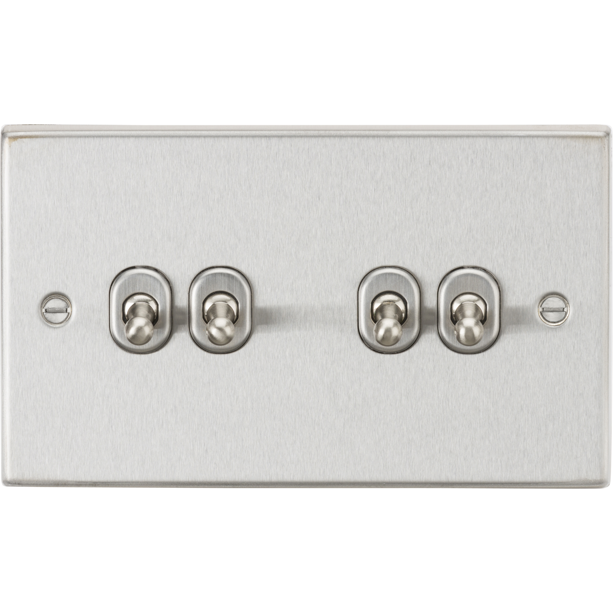 Knightsbridge CSTOG4BC 10AX 4G 2-way Toggle Switch Brushed Chrome