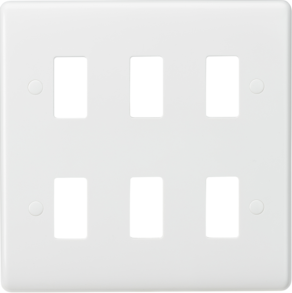 Knightsbridge CUG6 6G Grid Faceplate