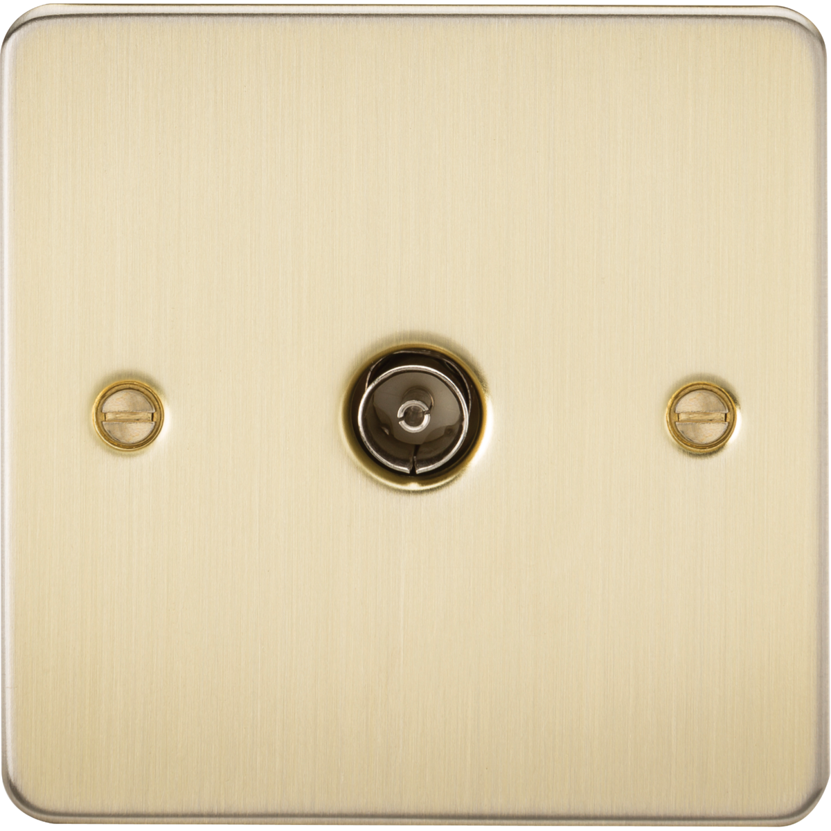 Knightsbridge FP0100BB TV Outlet (non-isolated) Brushed Brass
