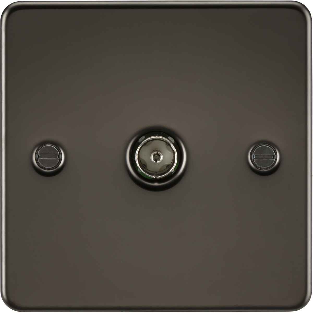 Knightsbridge FP0100GM TV Outlet (non-isolated) Gunmetal
