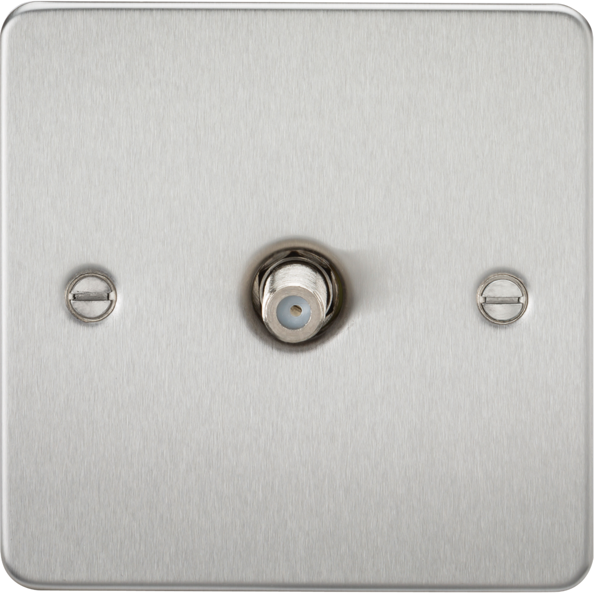 Knightsbridge FP0150BC SAT TV Outlet (non-isolated) Brushed Chrome