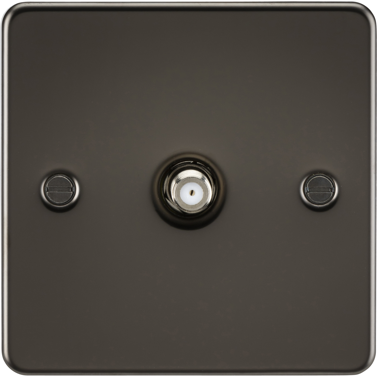 Knightsbridge FP0150GM SAT TV Outlet (non-isolated) Gunmetal