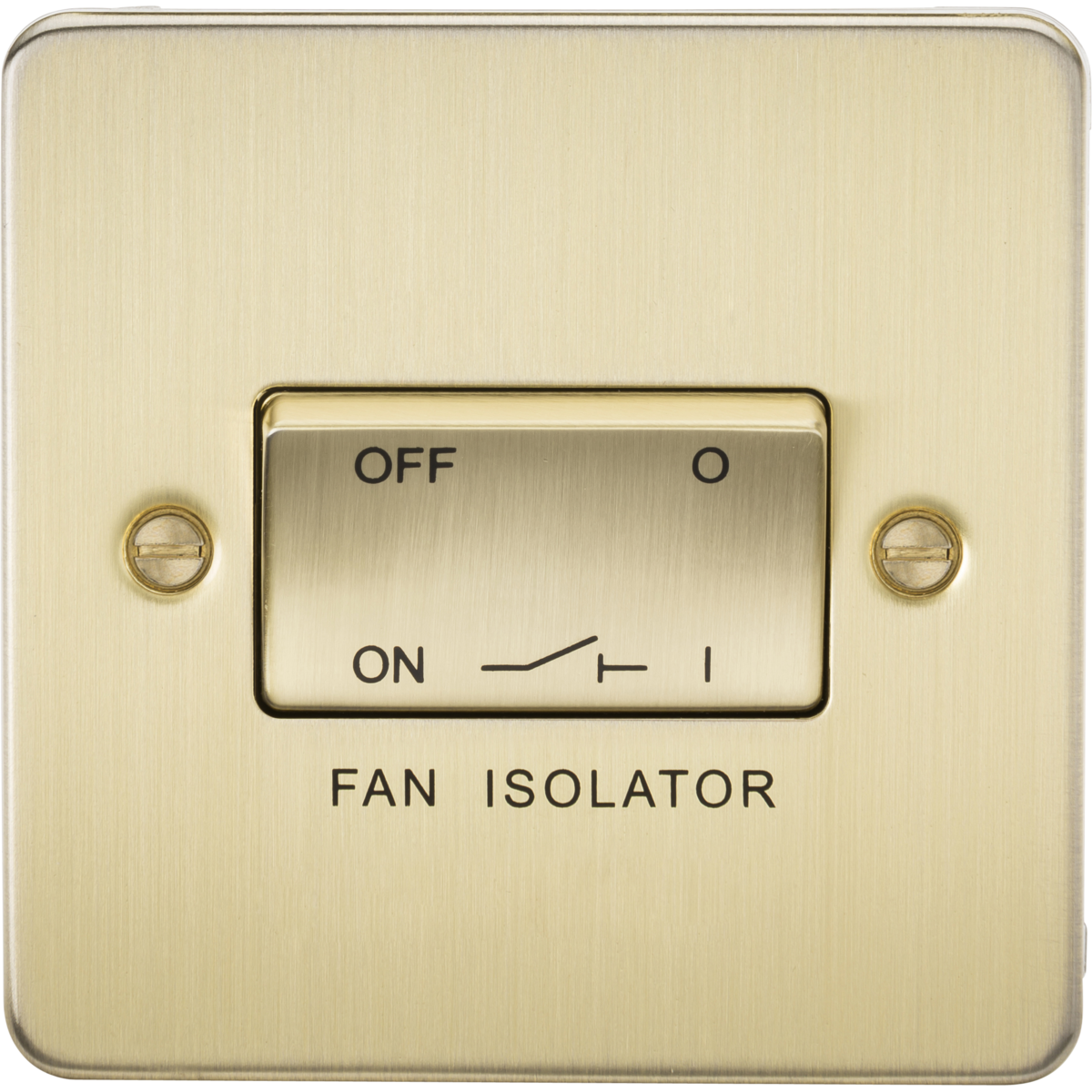 Knightsbridge FP1100BB 10A Fan Isolator Switch Brushed Brass