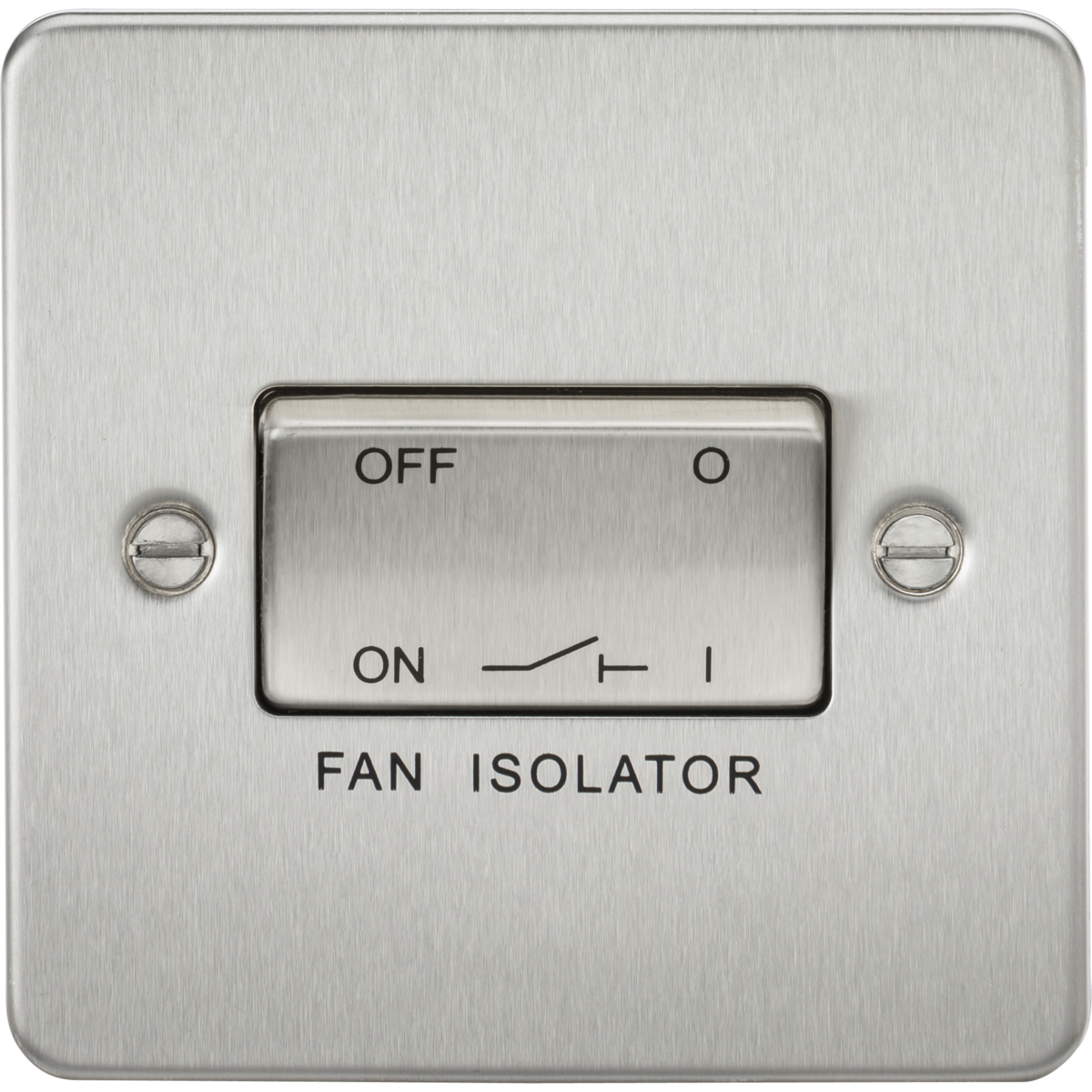 Knightsbridge FP1100BC 10A Fan Isolator Switch Brushed Chrome
