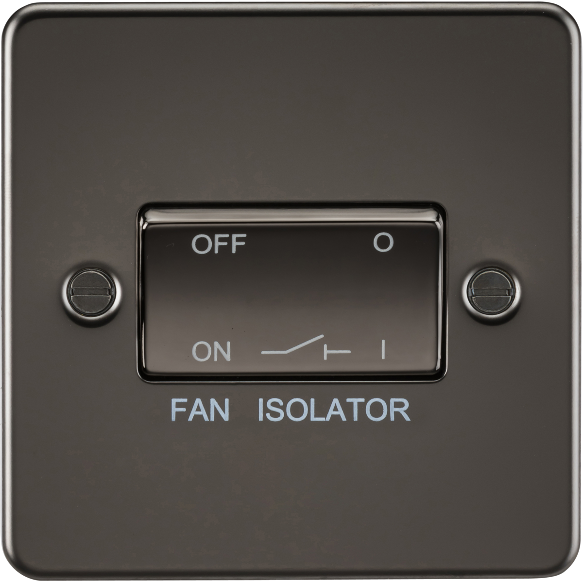 Knightsbridge FP1100GM 10A Fan Isolator Switch Gunmetal