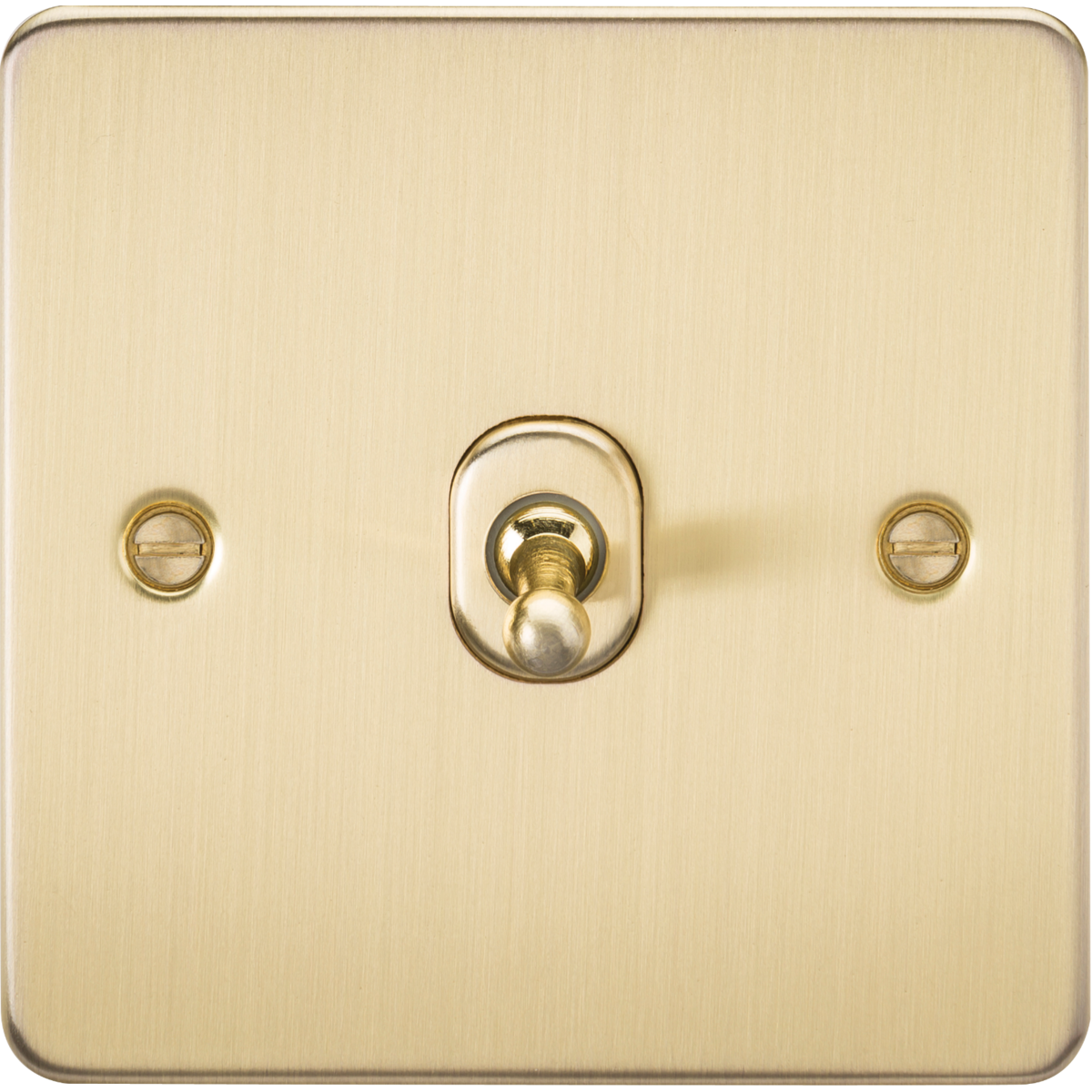 Knightsbridge FP12TOGBB 10AX 1G Intermediate Toggle Switch Brushed Brass