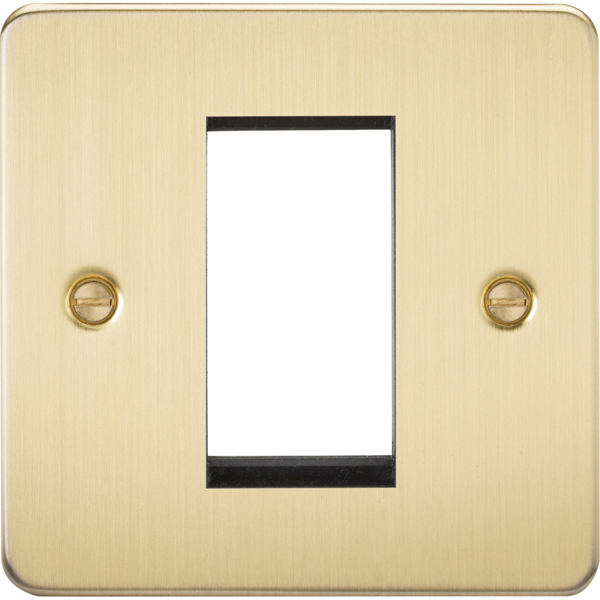 Knightsbridge FP1GBB 1G Modular Faceplate - Brushed Brass