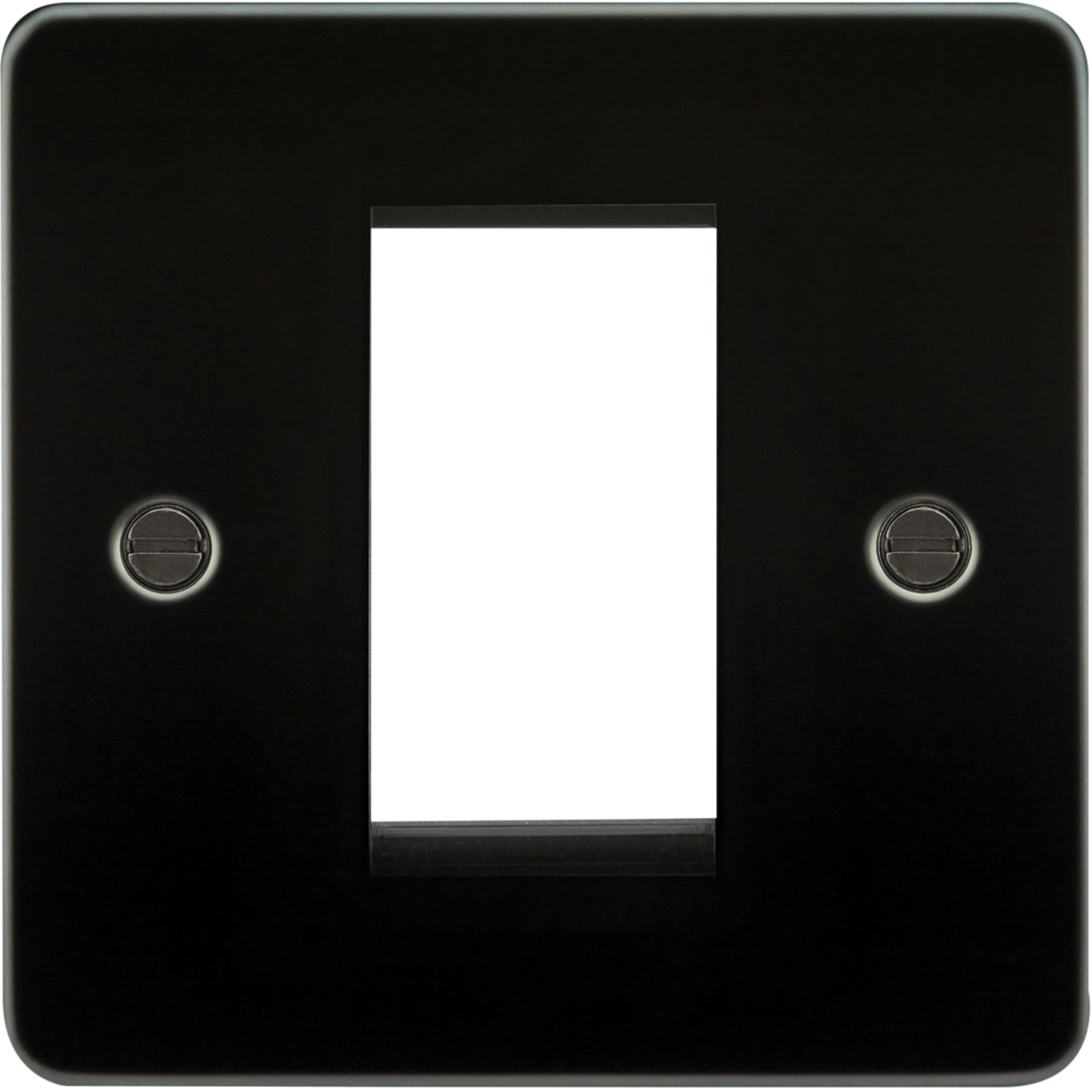 Knightsbridge FP1GGM 1G Modular Faceplate - Gunmetal
