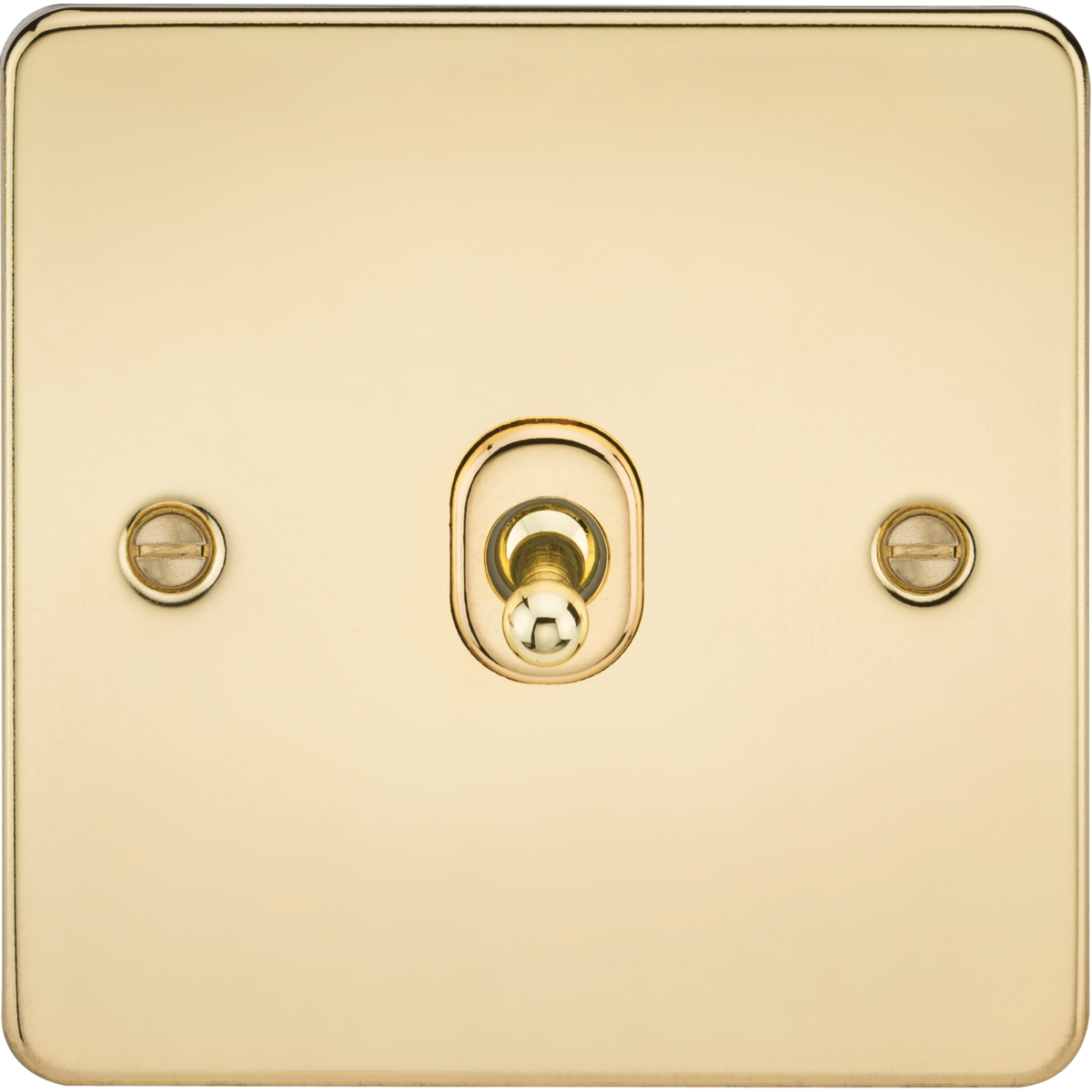 Knightsbridge FP1TOGPB 10AX 1G 2-way Toggle Switch Polished Brass