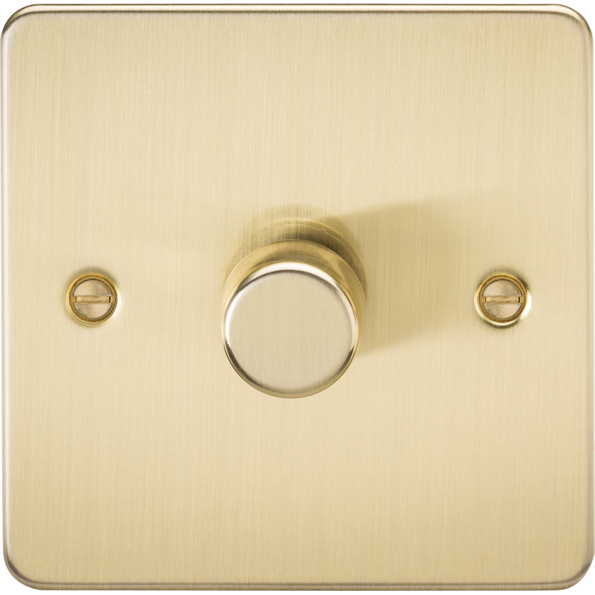 Knightsbridge FP2191BB 1G 2-way 10-200W (5-150W LED) Intelligent dimmer Brushed Brass