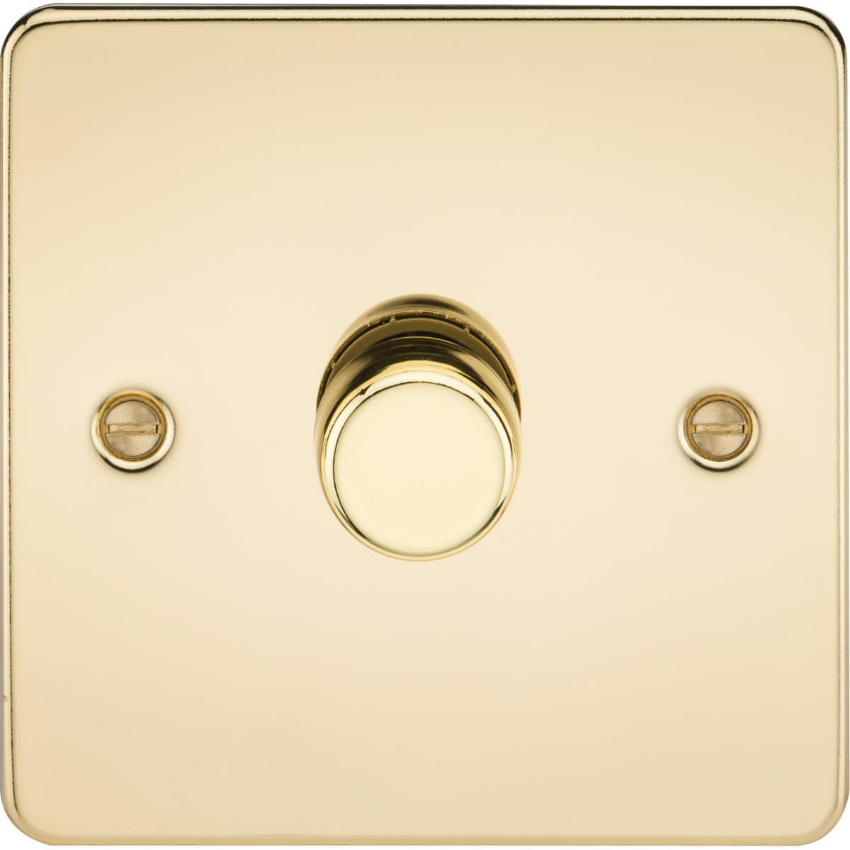 Knightsbridge FP2191PB 1G 2-way 10-200W (5-150W LED) Intelligent dimmer Polished Brass