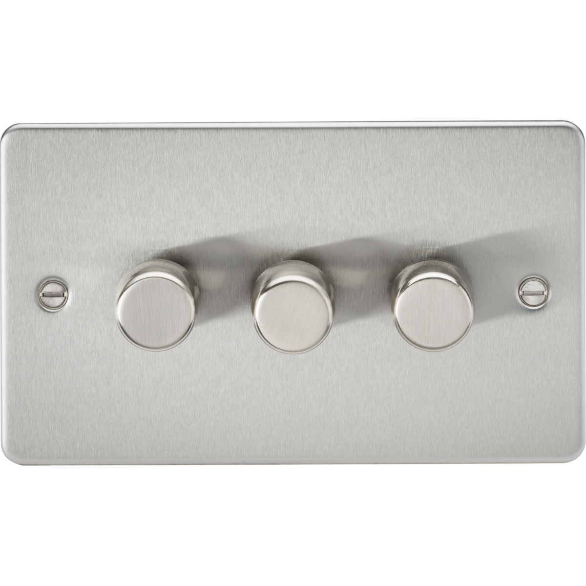 Knightsbridge FP2193BC 3G 2-way 10-200W (5-150W LED) Intelligent dimmer Brushed Chrome