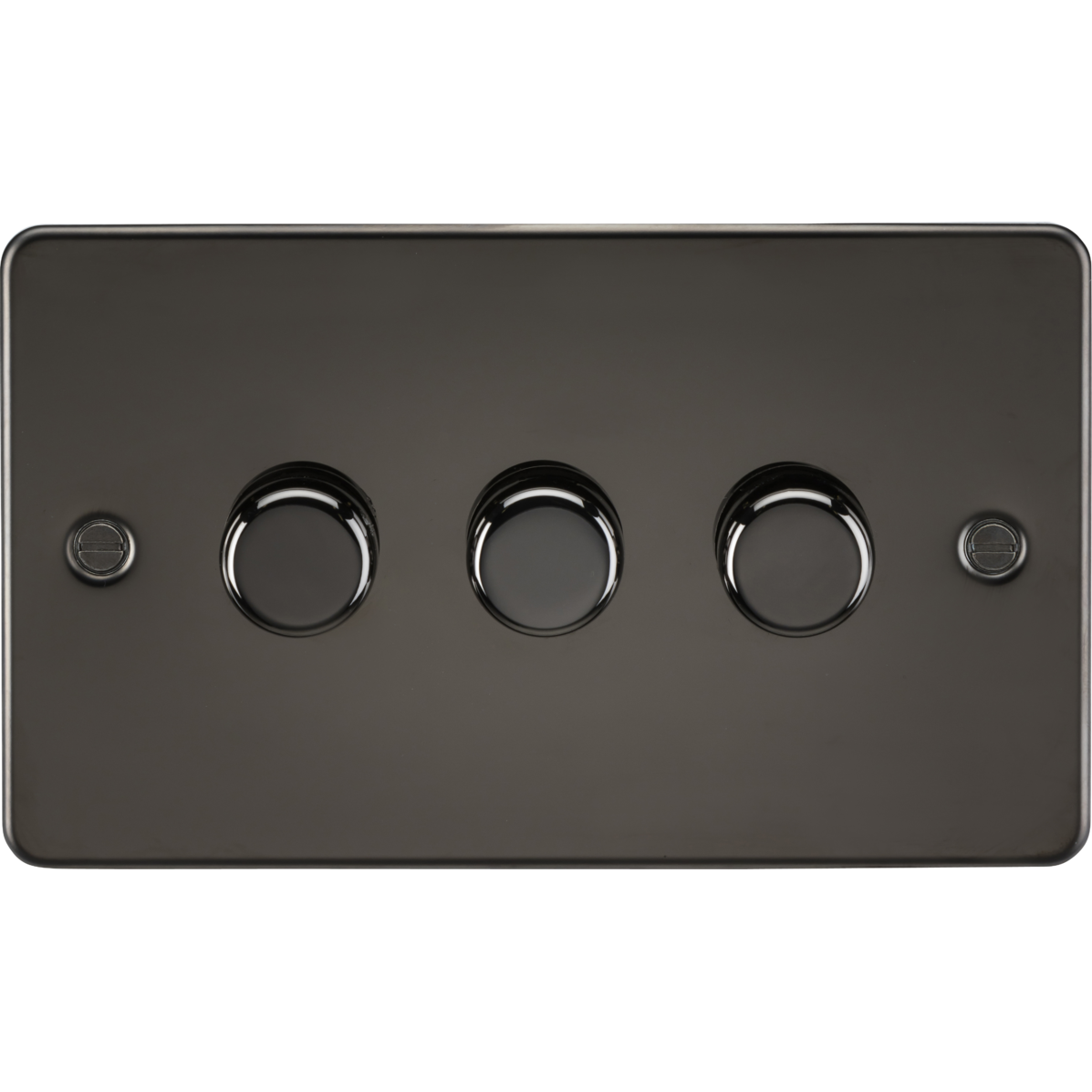 Knightsbridge FP2193GM 3G 2-way 10-200W (5-150W LED) Intelligent dimmer Gunmetal