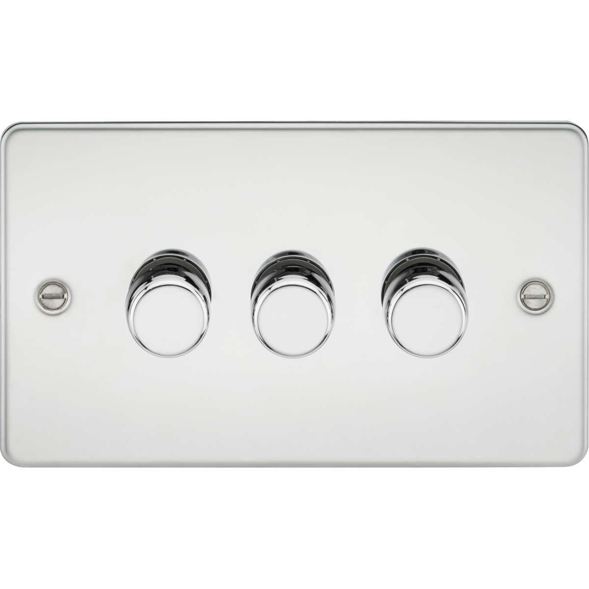 Knightsbridge FP2193PC 3G 2-way 10-200W (5-150W LED) Intelligent dimmer Polished Chrome