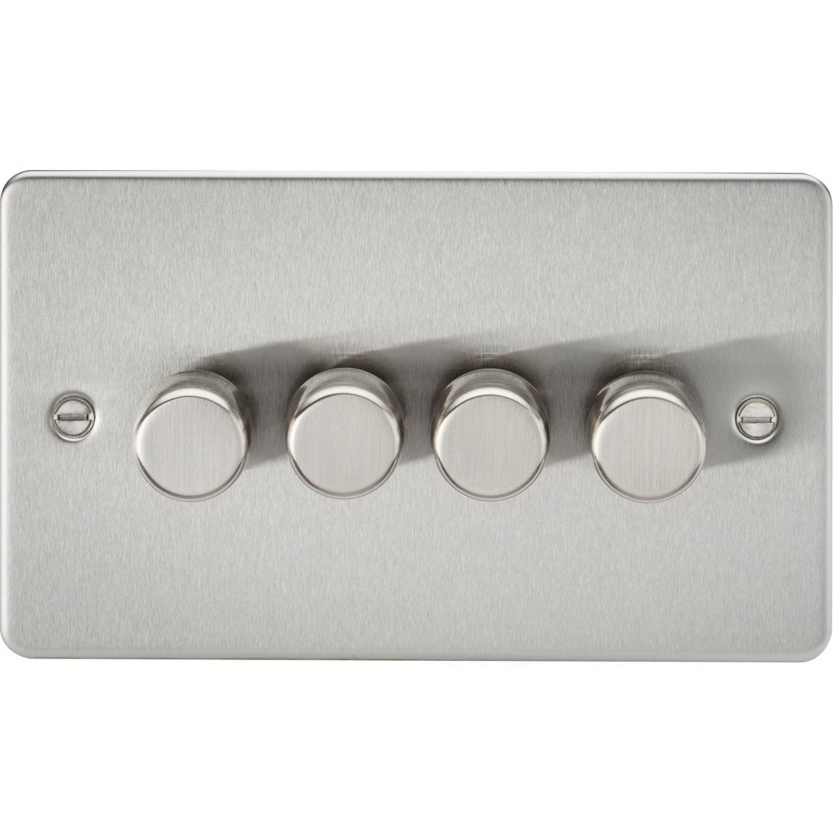 Knightsbridge FP2194BC 4G 2-way 10-200W (5-150W LED) Intelligent dimmer Brushed Chrome