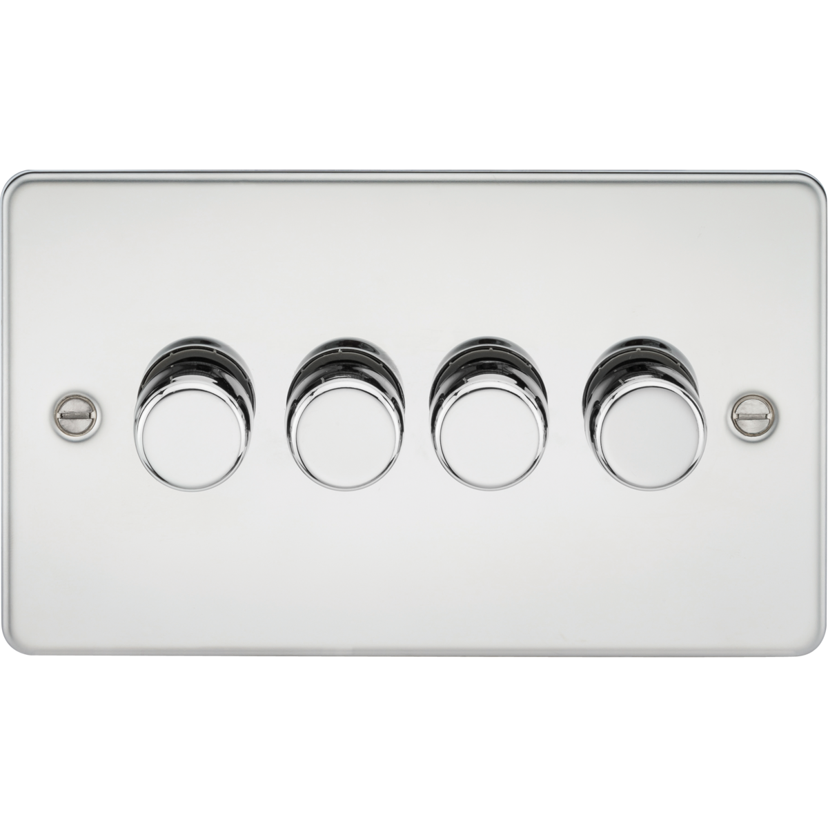 Knightsbridge FP2194PC 4G 2-way 10-200W (5-150W LED) Intelligent dimmer Polished Chrome