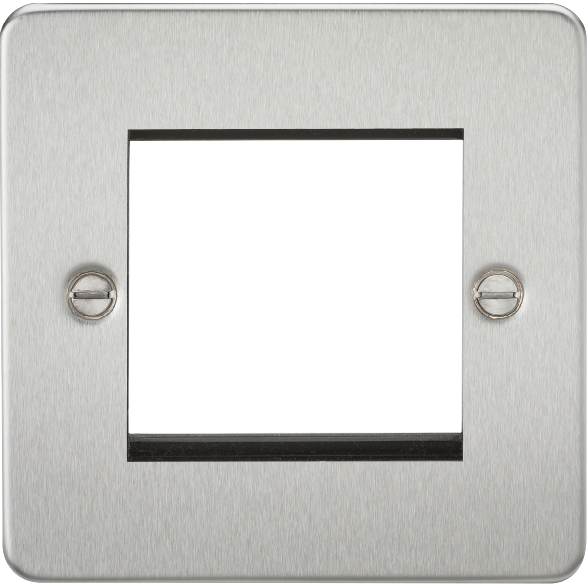 Knightsbridge FP2GBC 2G Modular Faceplate - Brushed Chrome