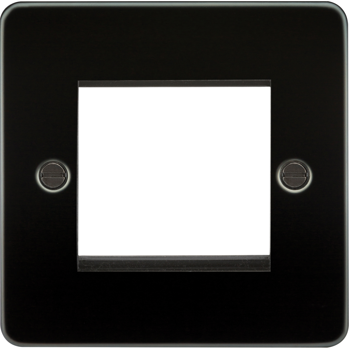 Knightsbridge FP2GGM 2G Modular Faceplate - Gunmetal