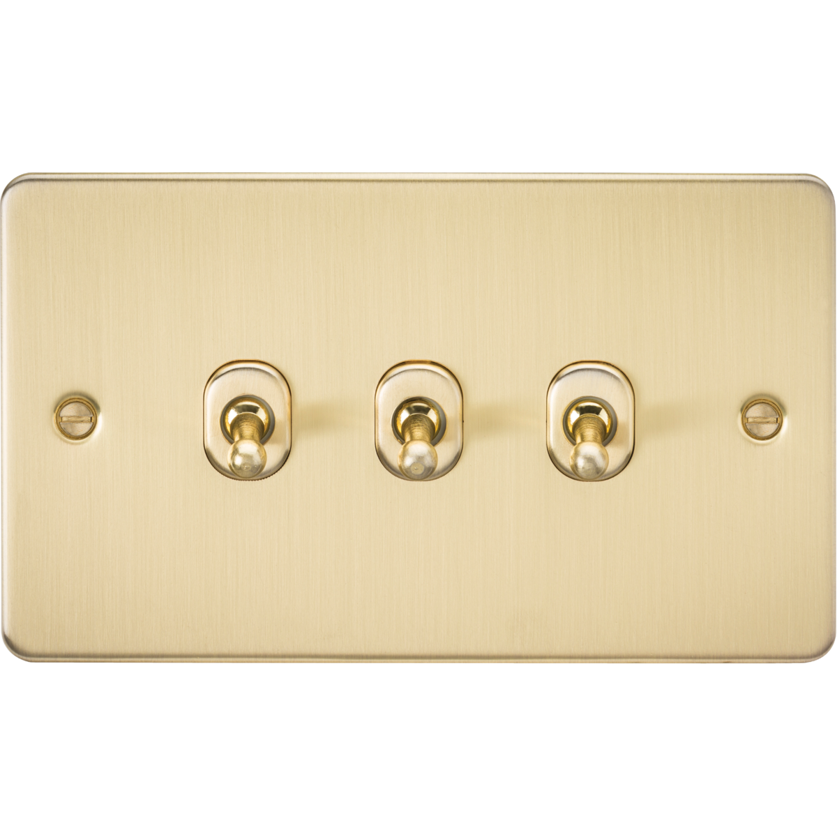Knightsbridge FP3TOGBB 10AX 3G 2-way Toggle Switch Brushed Brass