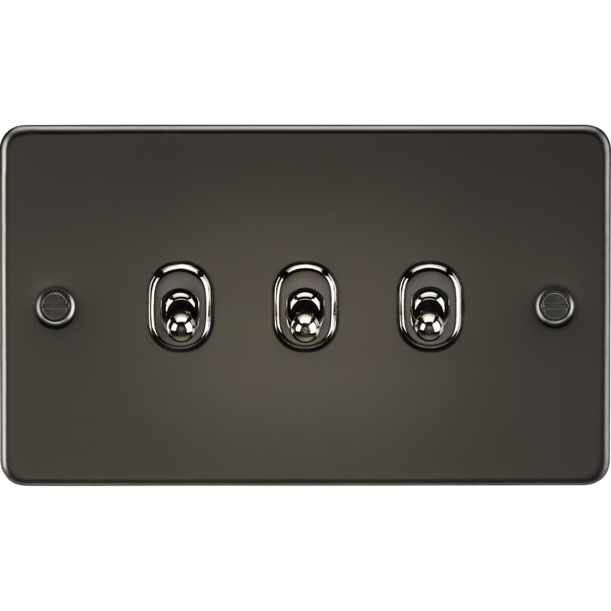 Knightsbridge FP3TOGGM 10AX 3G 2-way Toggle Switch Gunmetal
