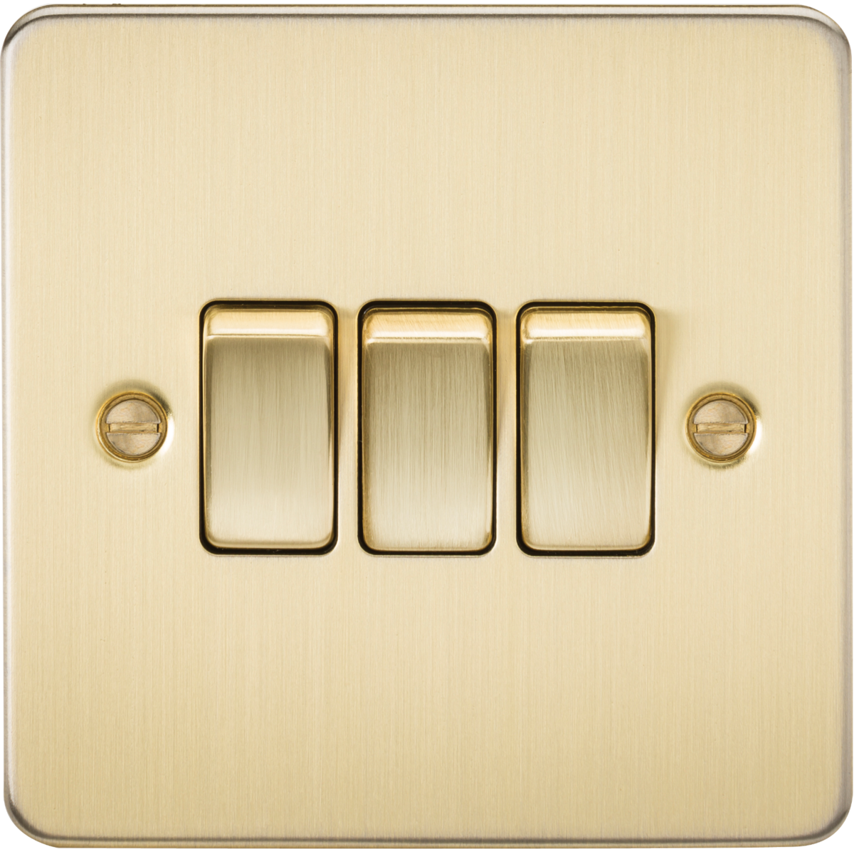 Knightsbridge FP4000BB 10AX 3G 2-way Switch Brushed Brass