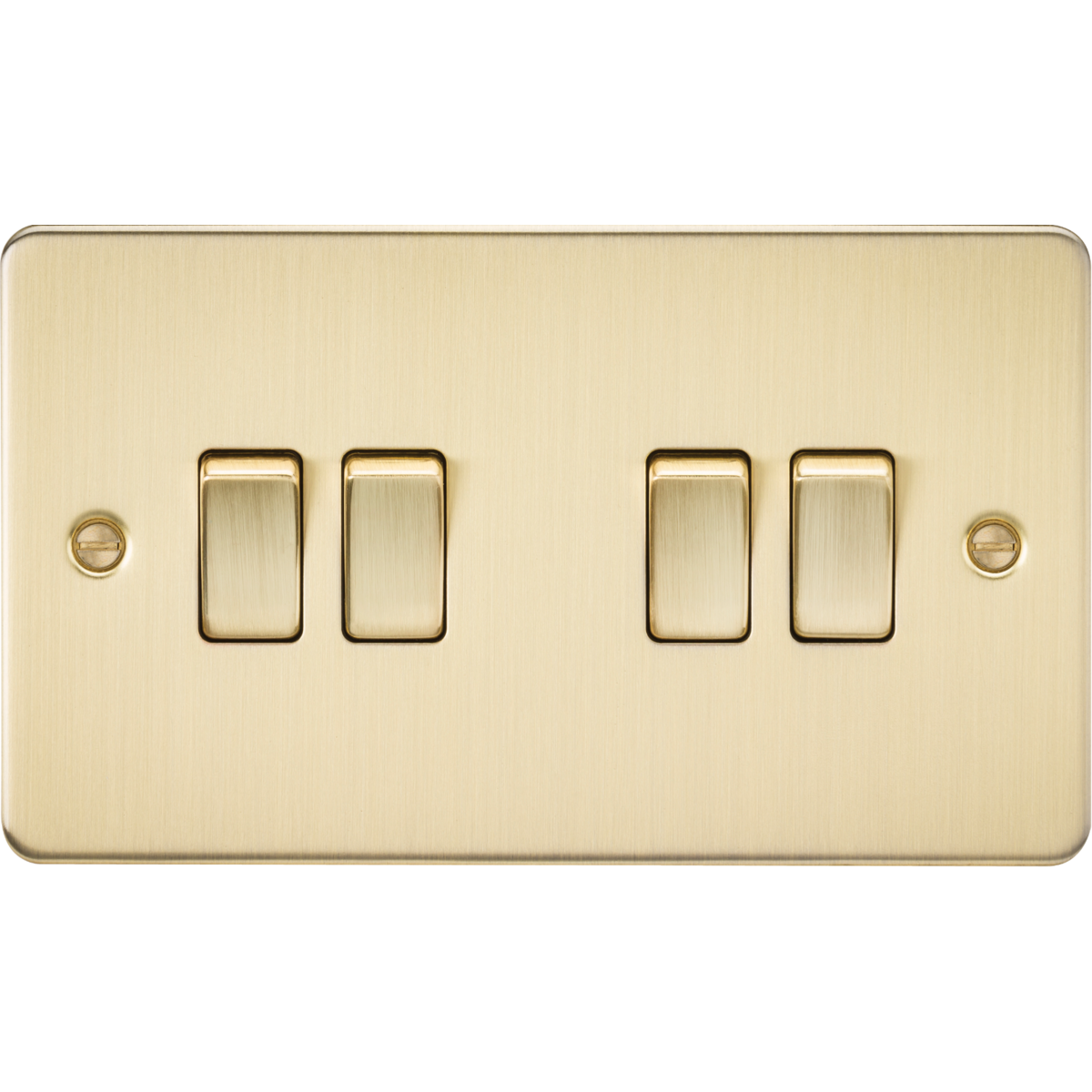 Knightsbridge FP4100BB 10AX 4G 2-way Switch Brushed Brass
