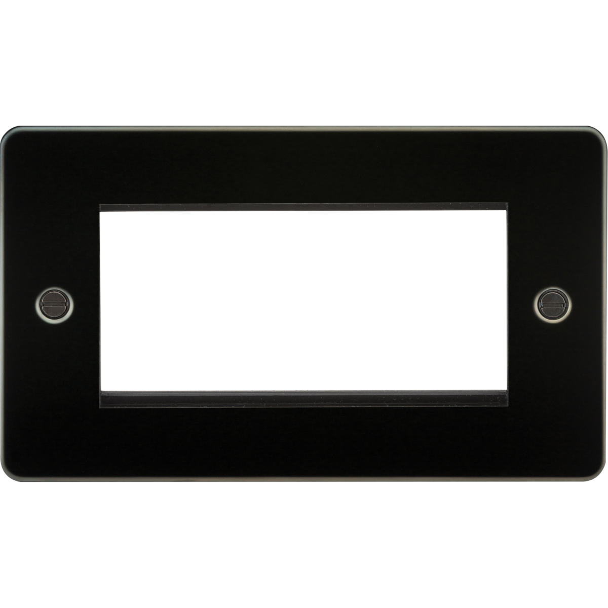 Knightsbridge FP4GGM 4G Modular Faceplate - Gunmetal