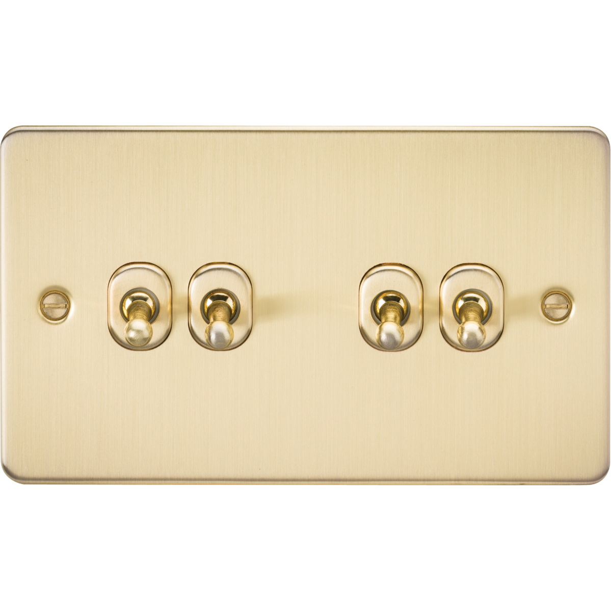 Knightsbridge FP4TOGBB 10AX 4G 2-way Toggle Switch Brushed Brass