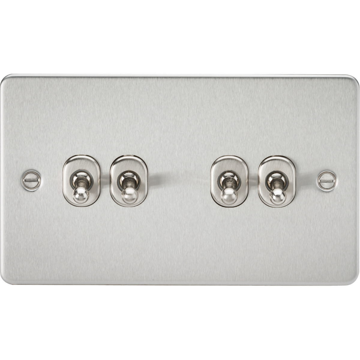 Knightsbridge FP4TOGBC 10AX 4G 2-way Toggle Switch Brushed Chrome