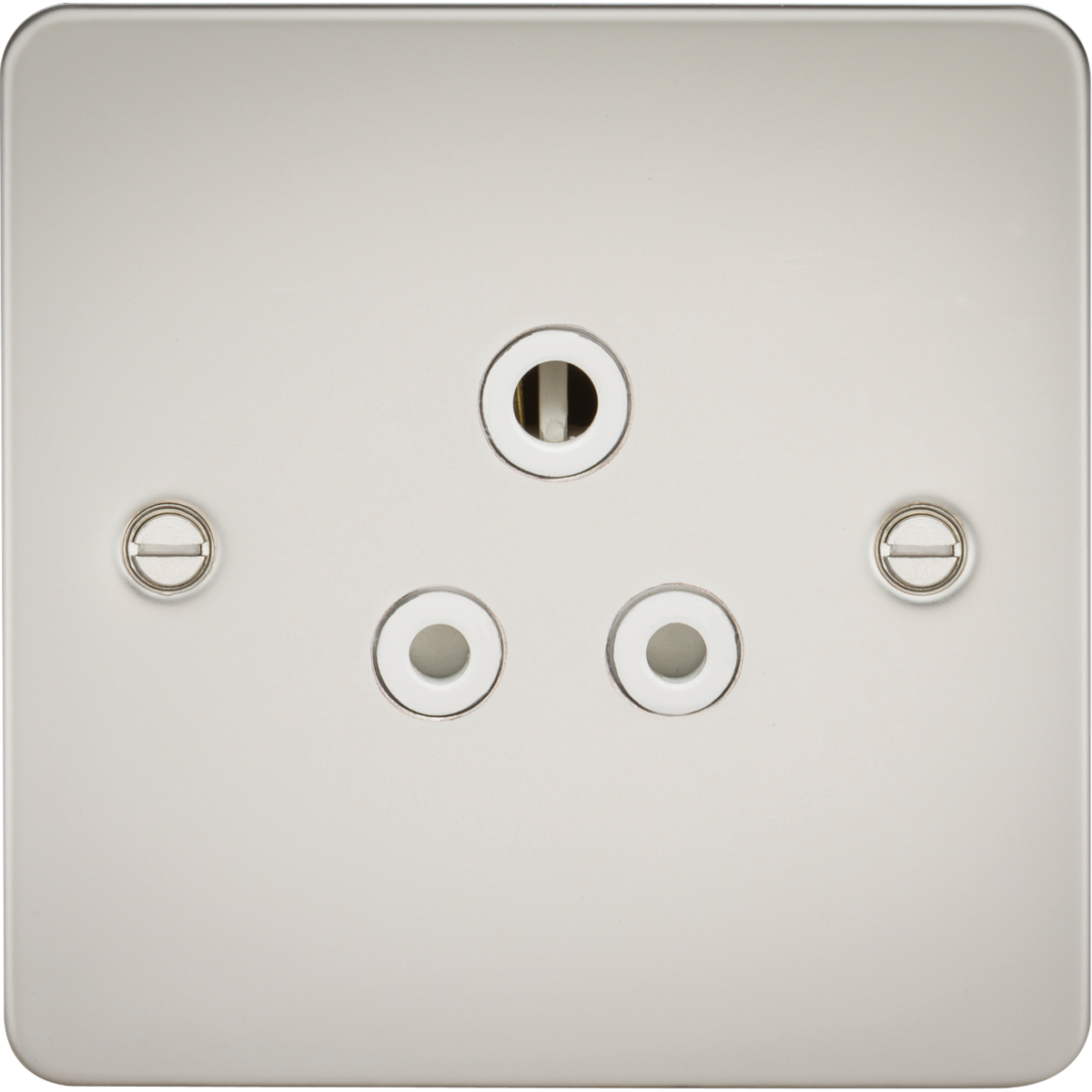 Knightsbridge FP5APLW 5A Unswitched Socket Pearl with White Insert