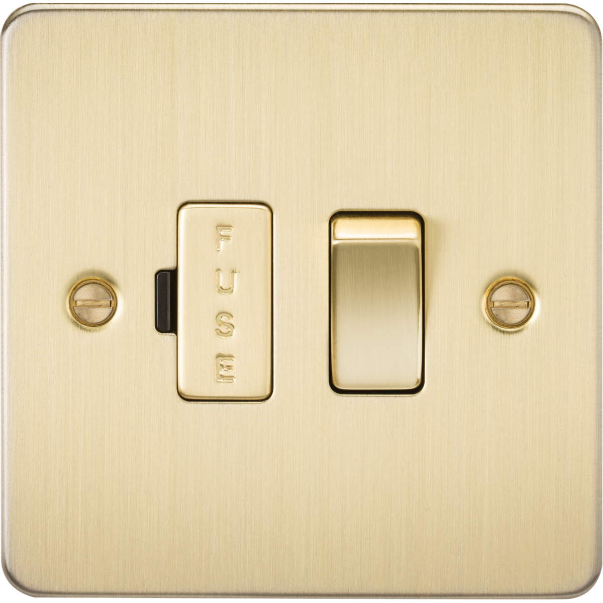 Knightsbridge FP6300BB 13A Switched Fused Spur Unit Brushed Brass