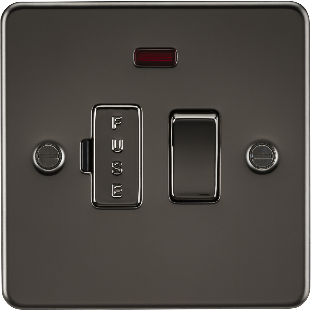 Knightsbridge FP6300NGM 13A Switched Fused Spur Unit with Neon Gunmetal