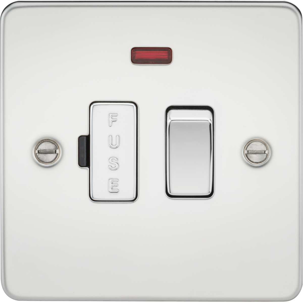 Knightsbridge FP6300NPC 13A Switched Fused Spur Unit with Neon Polished Chrome