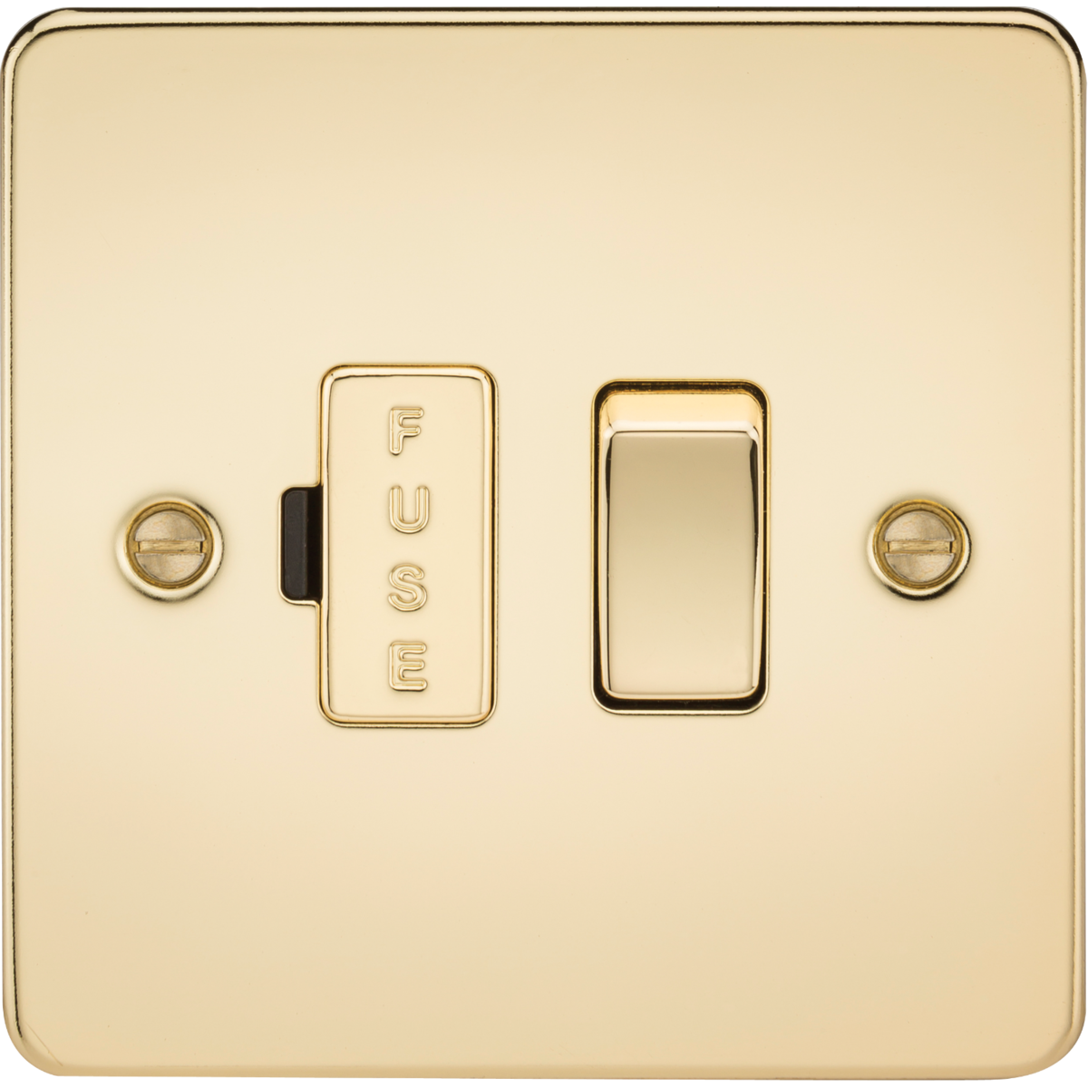 Knightsbridge FP6300PB 13A Switched Fused Spur Unit Polished Brass