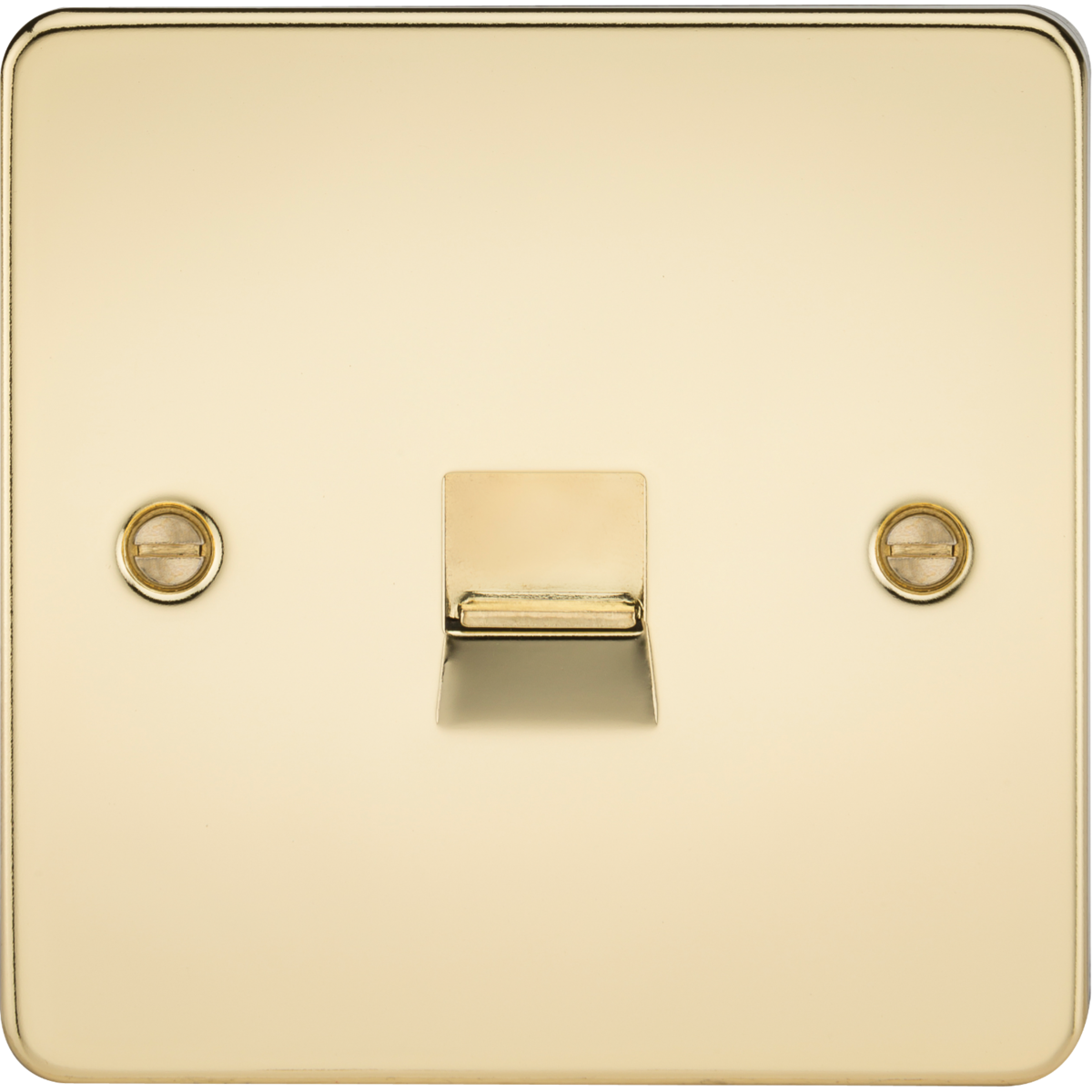 Knightsbridge FP7300PB Telephone Master Outlet Polished Brass