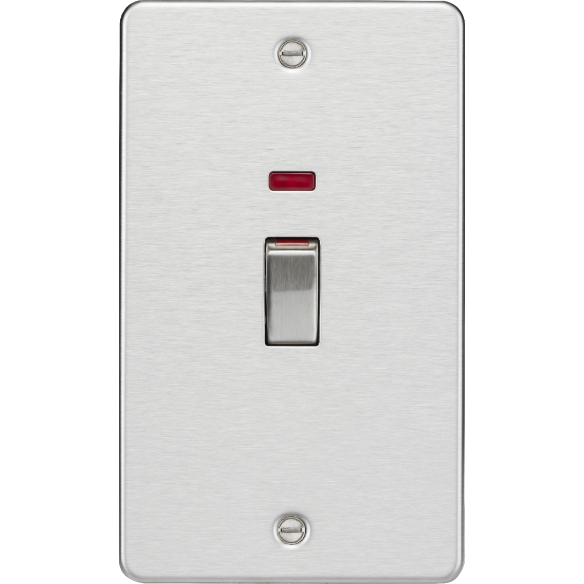Knightsbridge FP82MNBC 45A DP Switch with Neon (2G size) Brushed Chrome