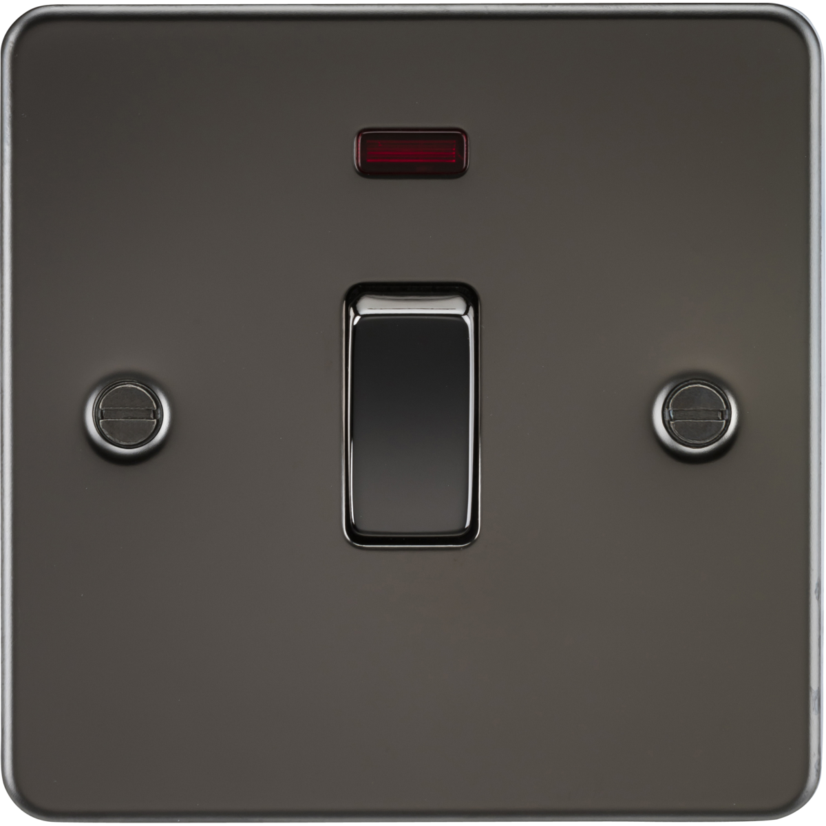 Knightsbridge FP8341NGM 20A 1G DP Switch with Neon Gunmetal