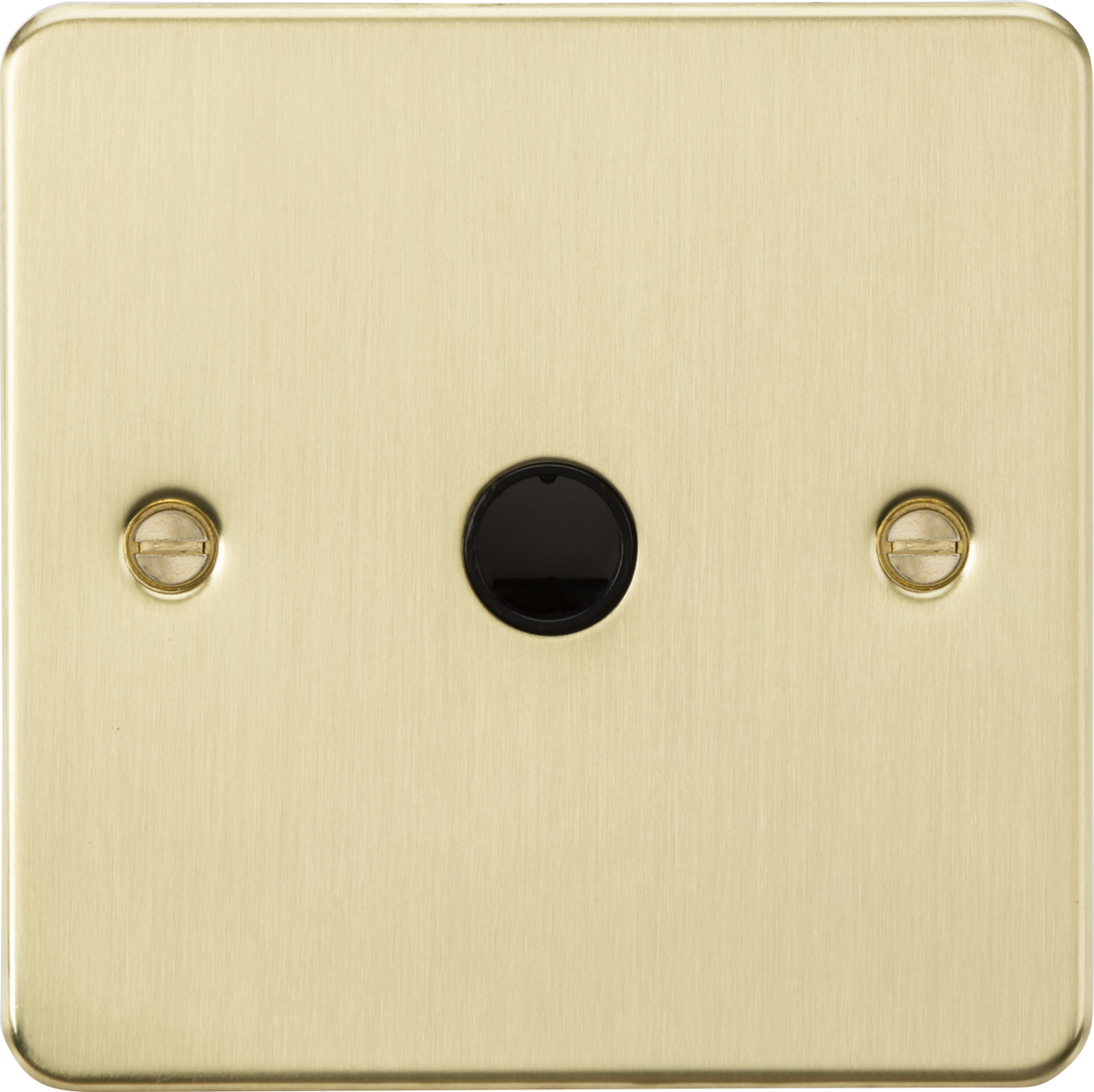 Knightsbridge FP8342BB 20A Flex Outlet Plate Brushed Brass