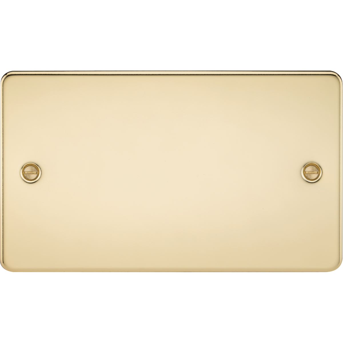 Knightsbridge FP8360PB 2G Blanking Plate Polished Brass