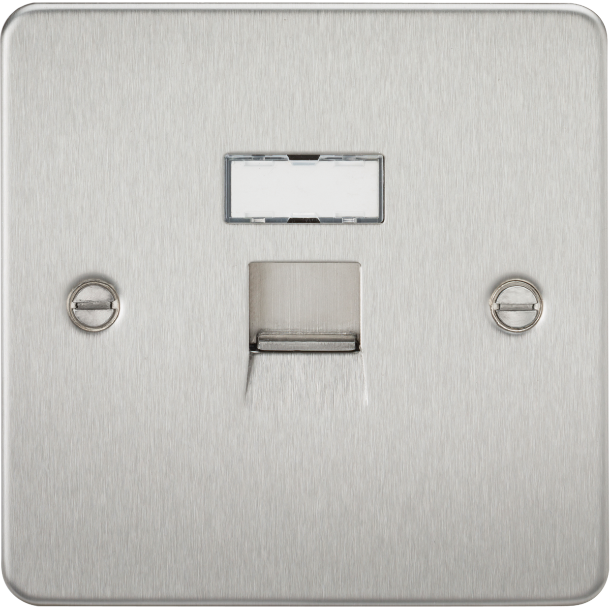 Knightsbridge FPRJ45BC RJ45 Network Outlet Brushed Chrome